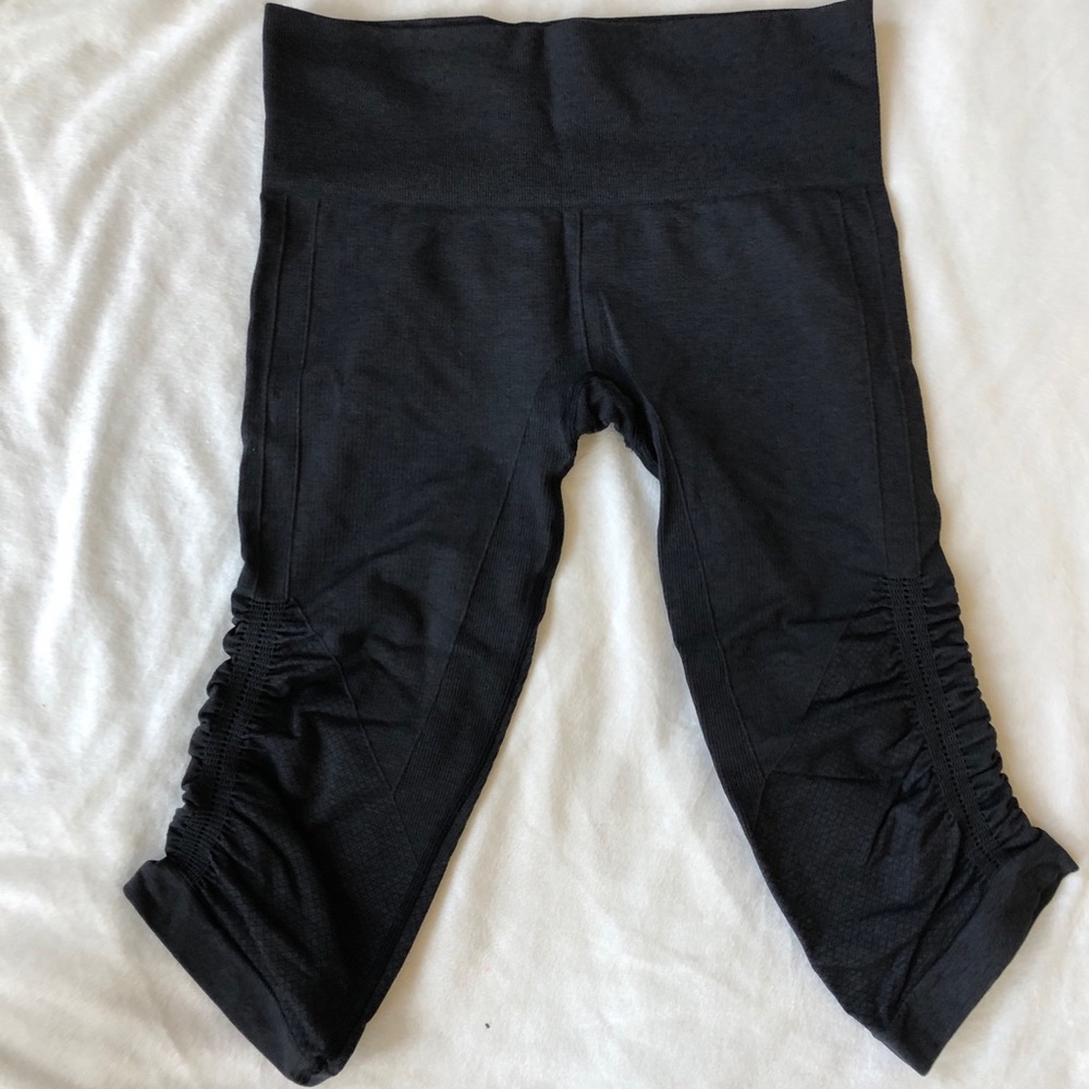 Lululemon In the Flow Crop 2 Heathered Deep Coal